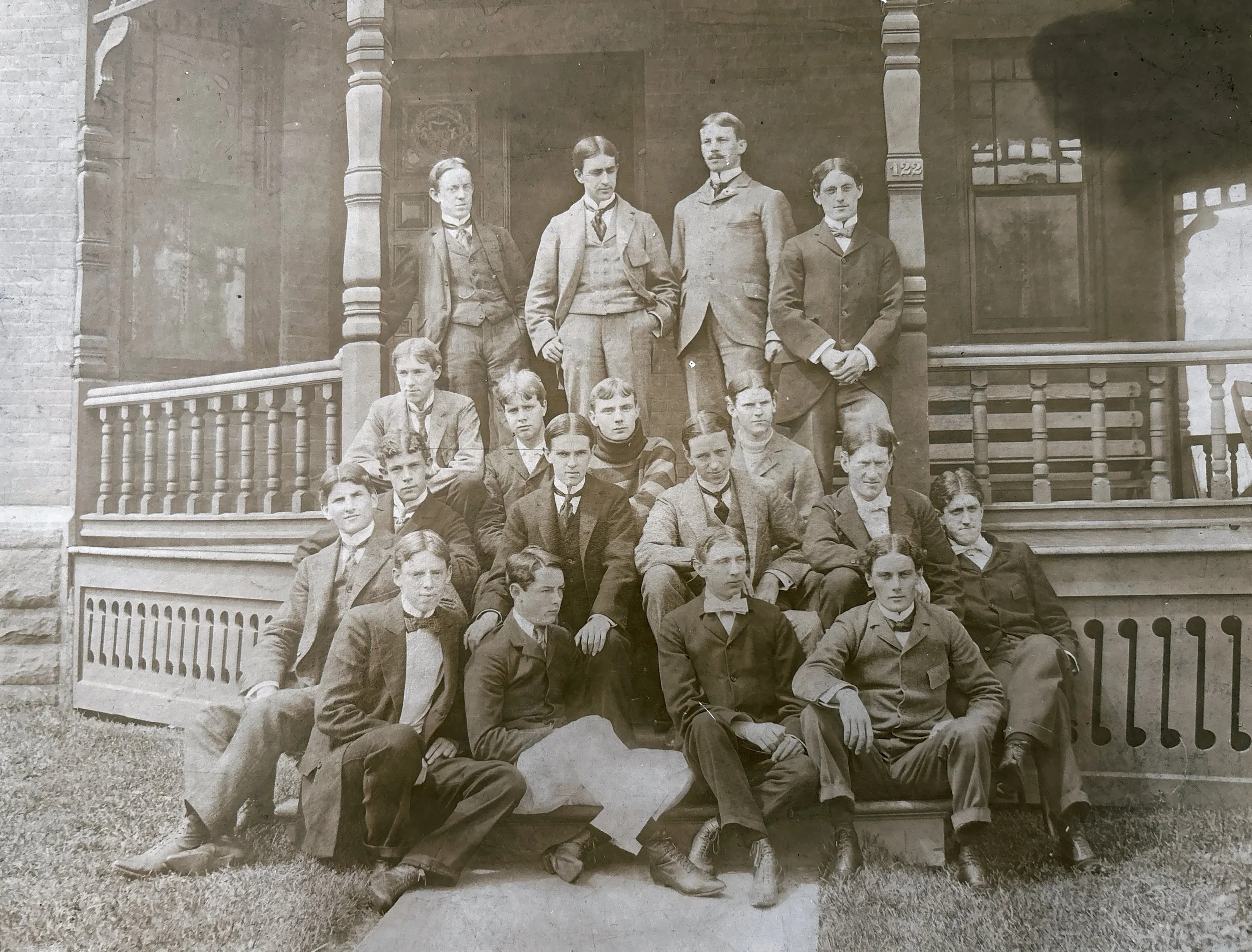 Phi Kappa Chapter of Alpha Delta Phi 1894-1895 with John Sidney Davenport