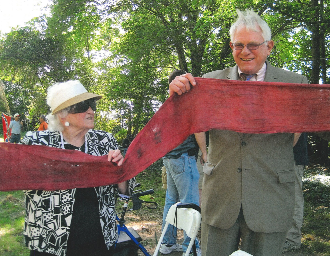 Bradfute Warwick Davenport, Jr. with his mom, Martha Orr Davenport- holding Bradfute's sash