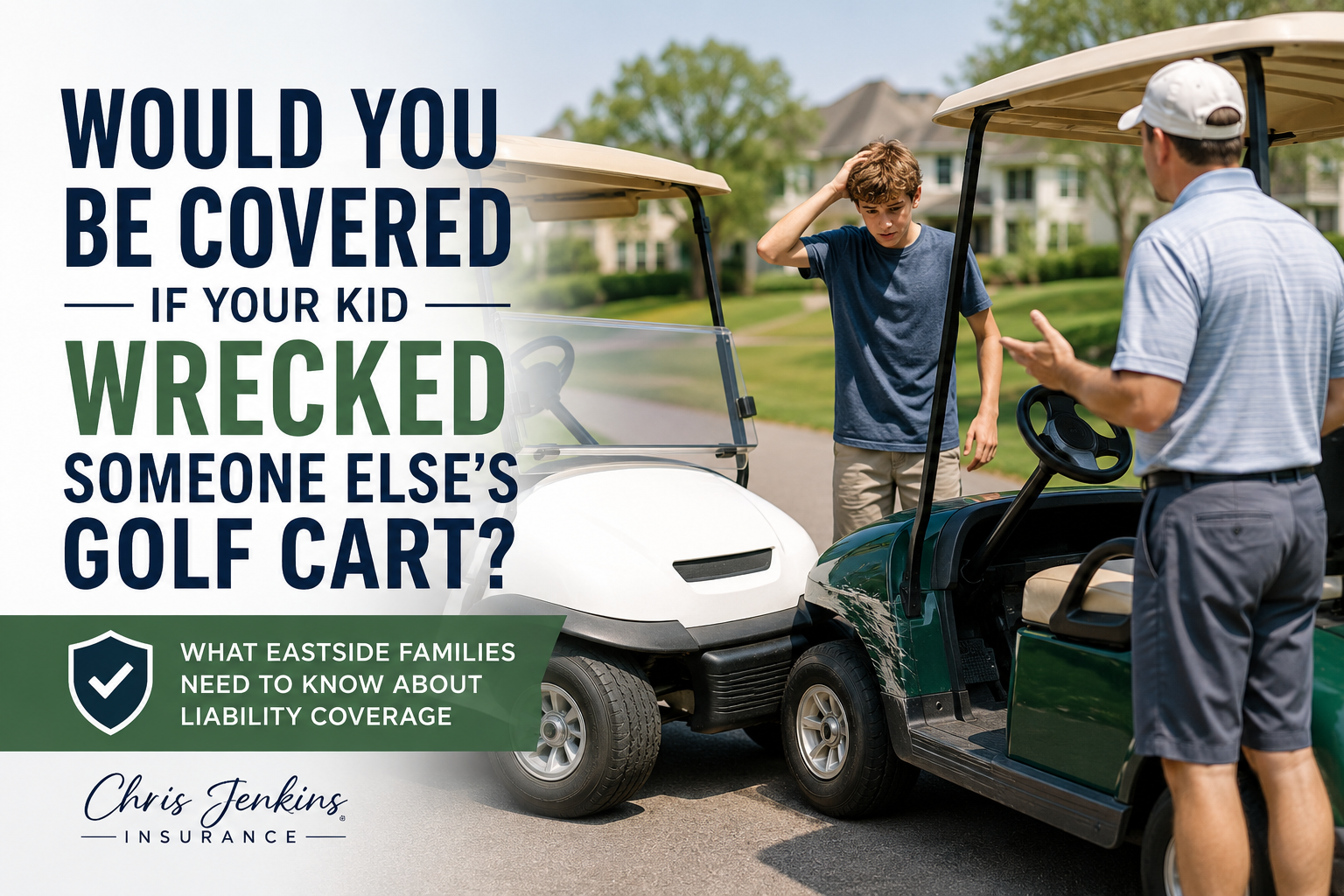 Would You Be Covered If Your Kid Wrecked Someone Else’s Golf Cart?