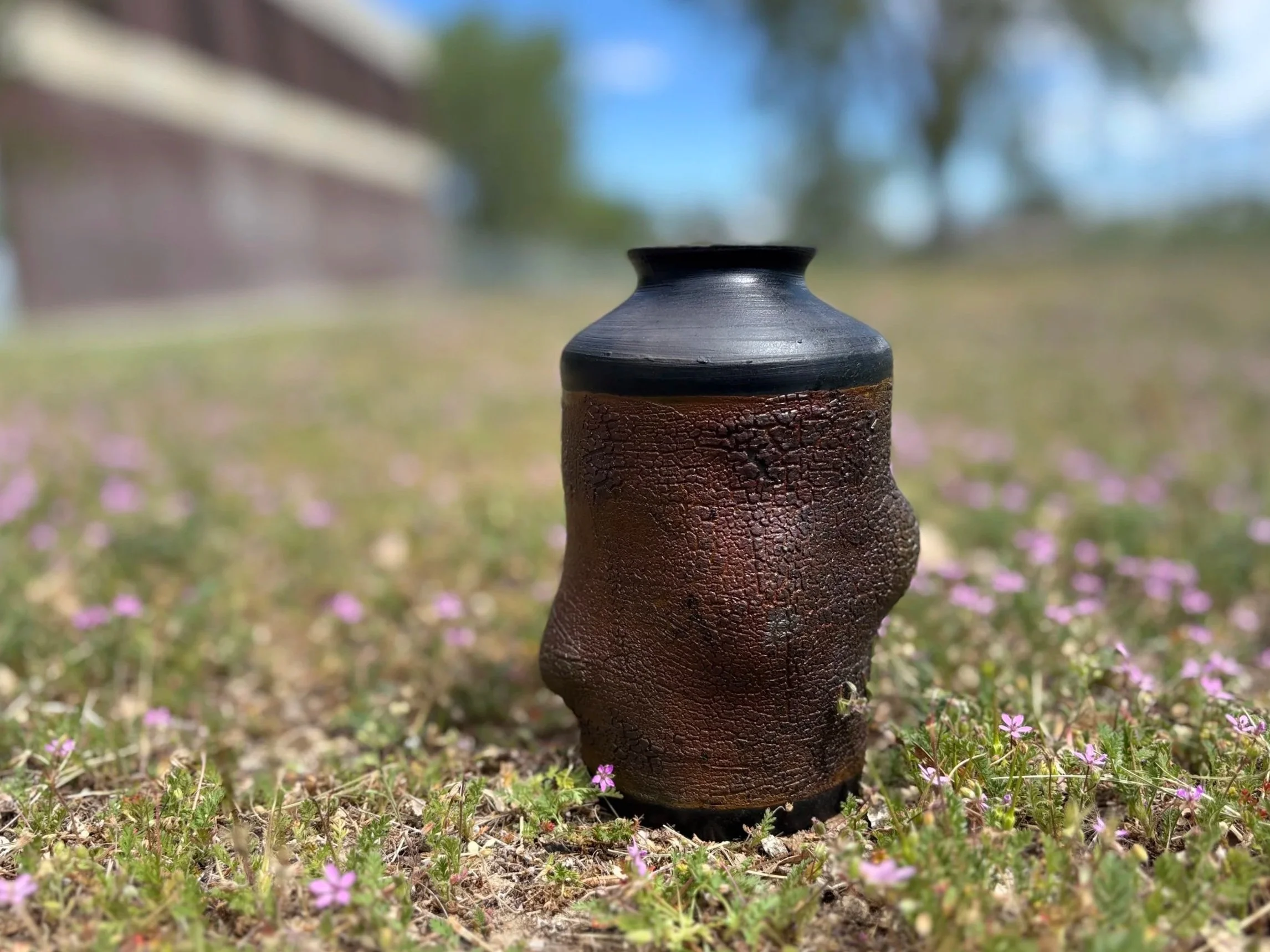 Raku Bottle