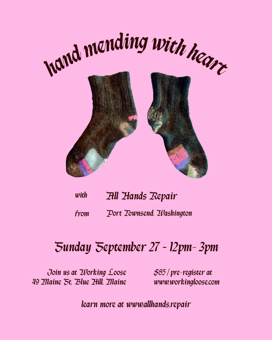 hand mending with heart