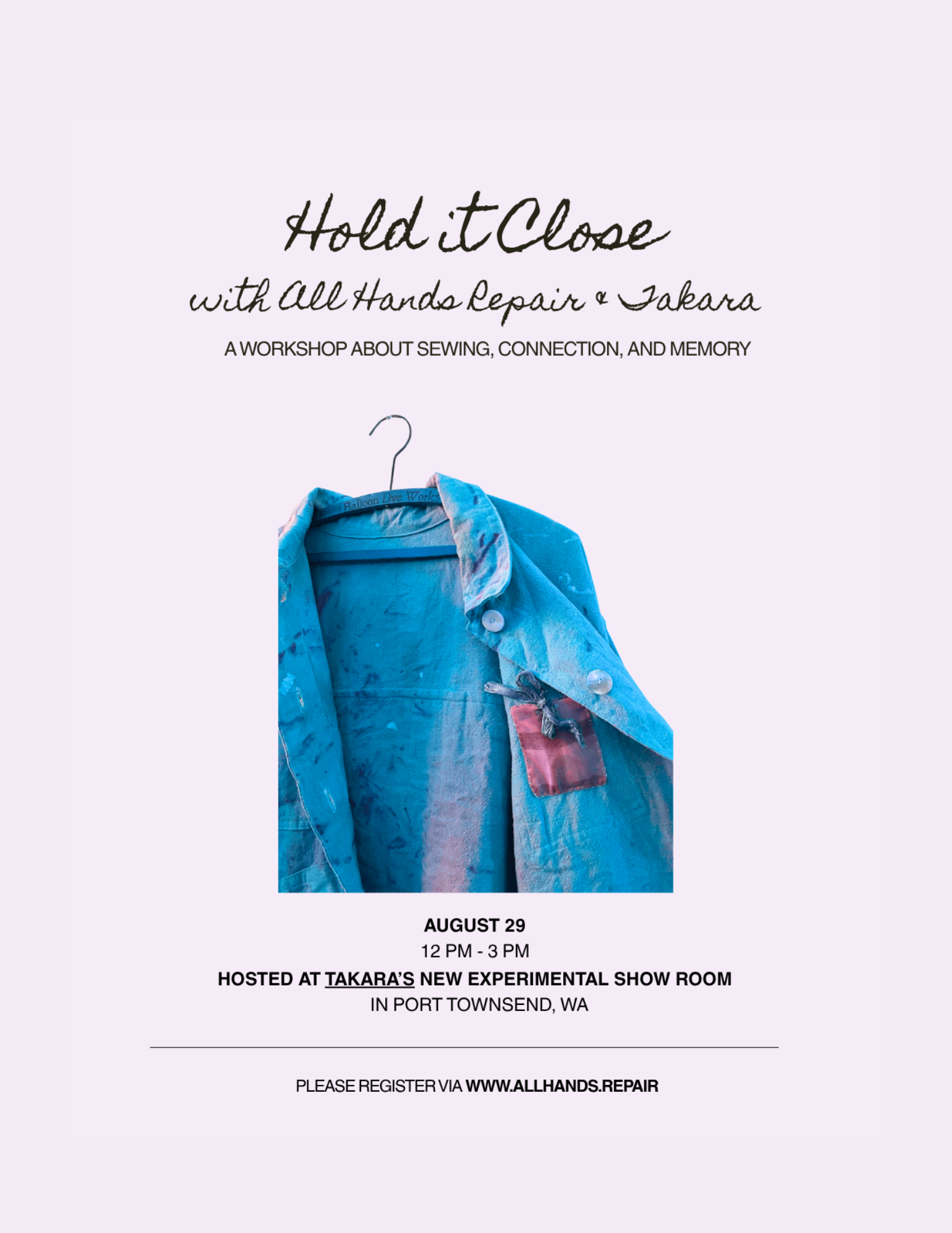 Hold it Close Workshop