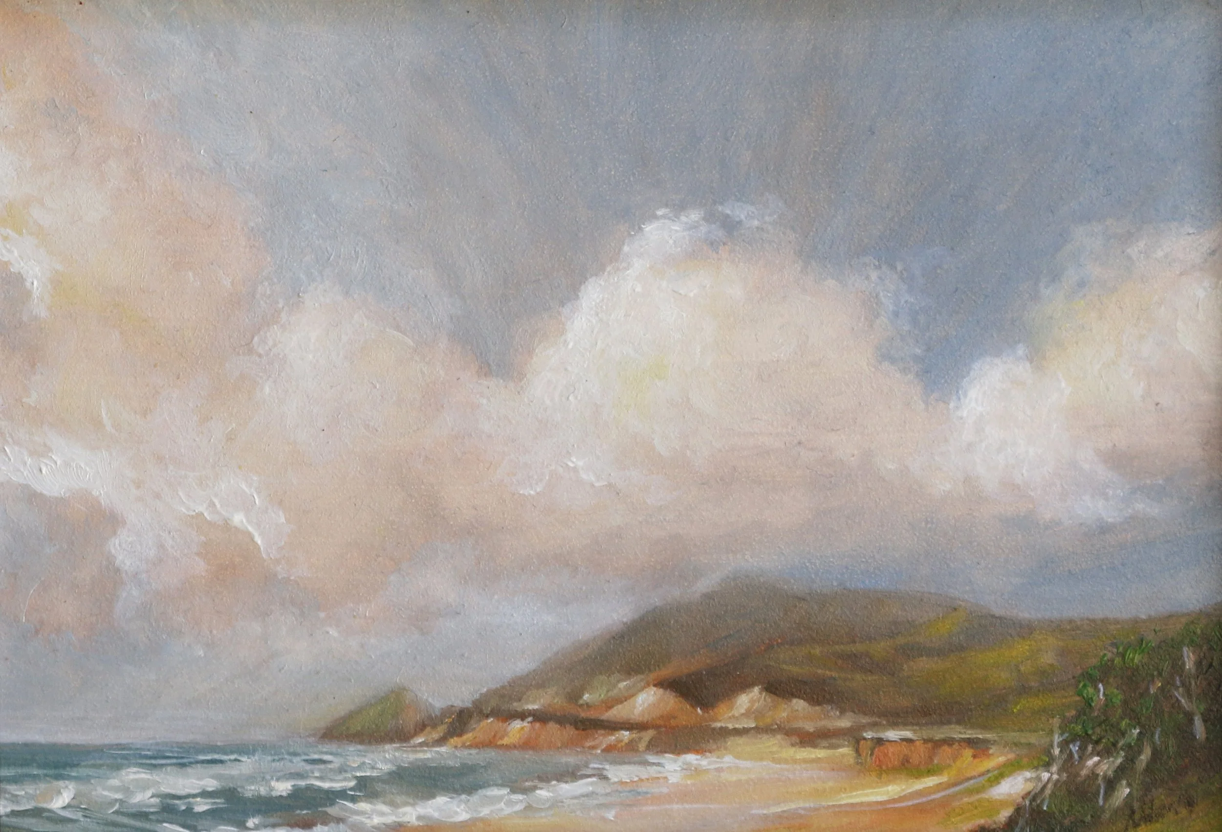 Montara Beach | Oil | 5x7 | Available