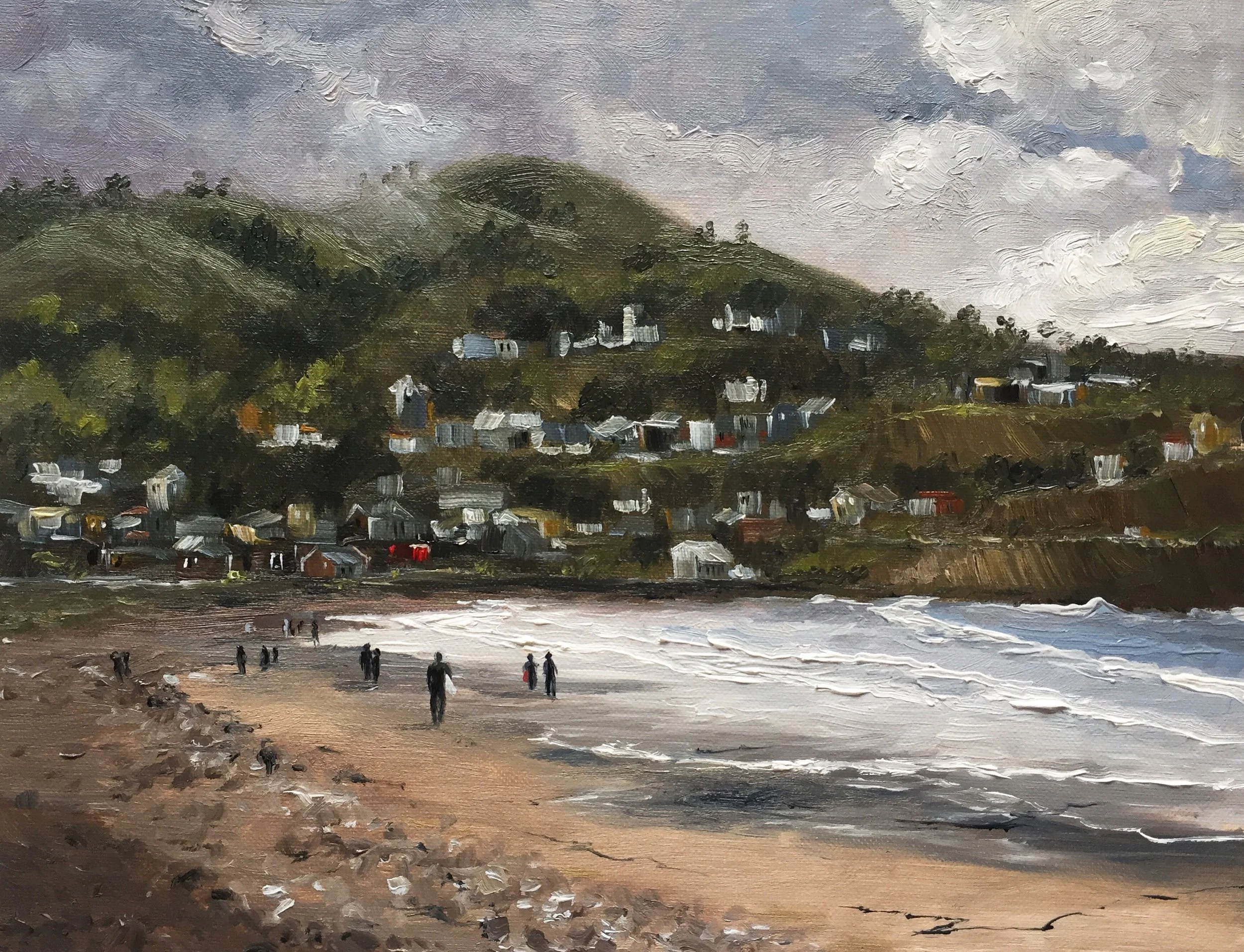 Linda Mar Beach | Oil | 11x14 | SOLD/PRINT AVAILABLE