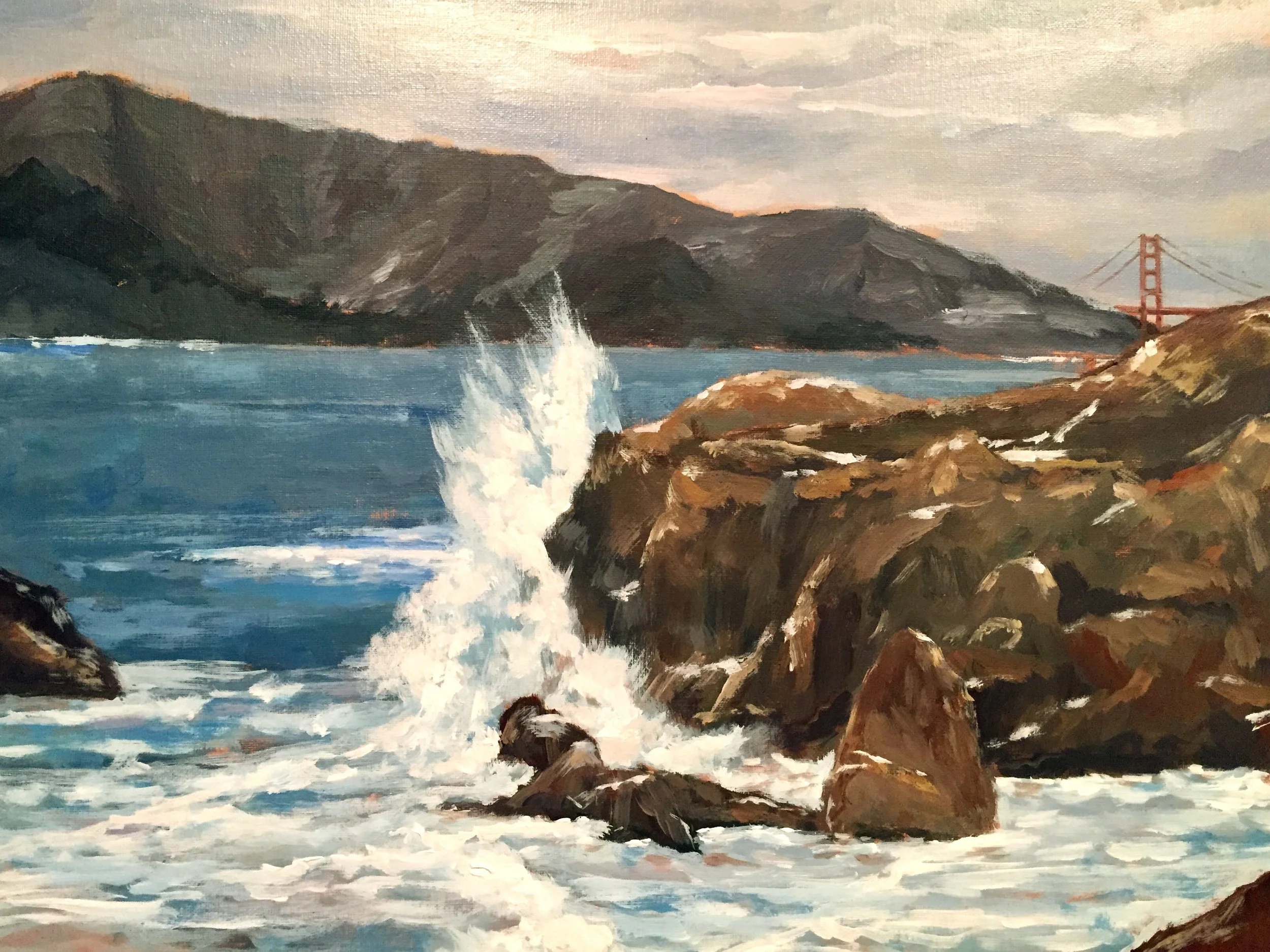 SF Beach | Oil | 16x20 | SOLD