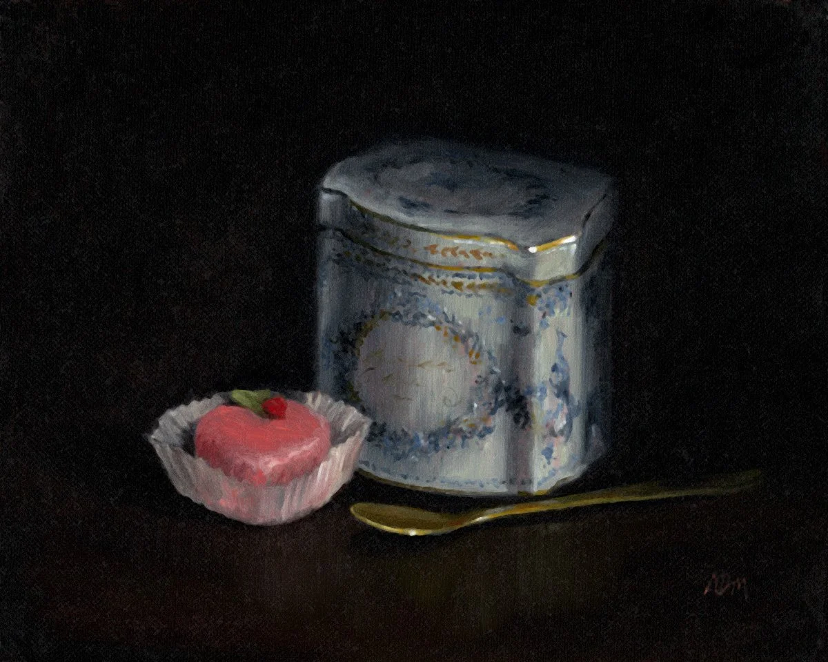Tea Tin and Cake | Oil | 8x10 | AVAILABLE