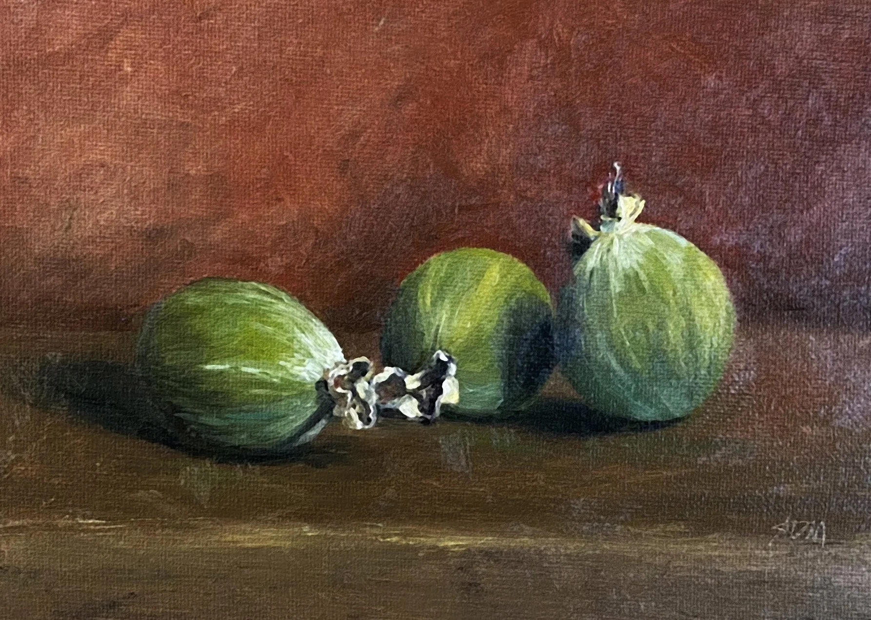 Pineapple Guava | Oil | 5x7 | SOLD