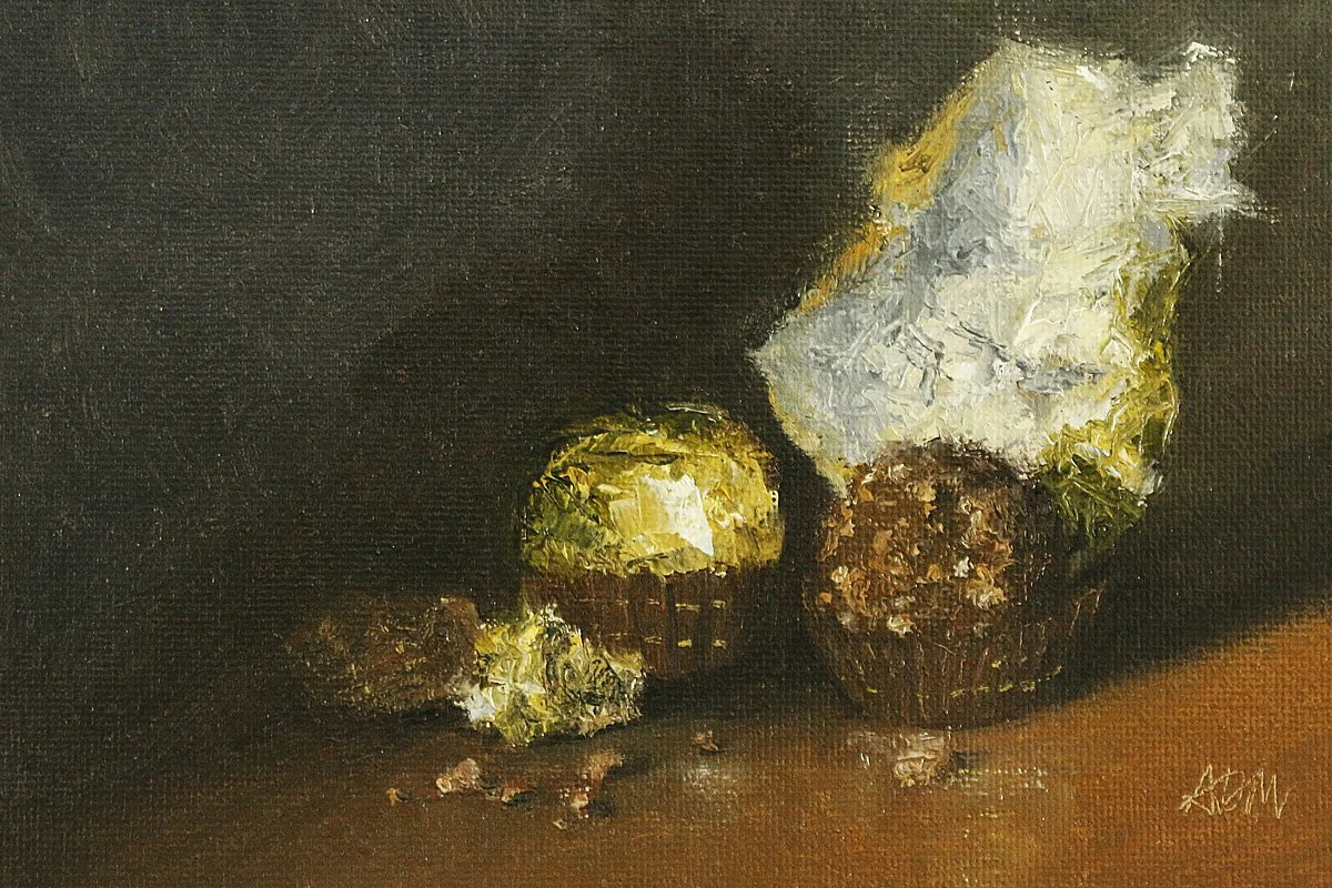 Three Chocolates | Oil On Panel | 5X7"| AVAILABLE