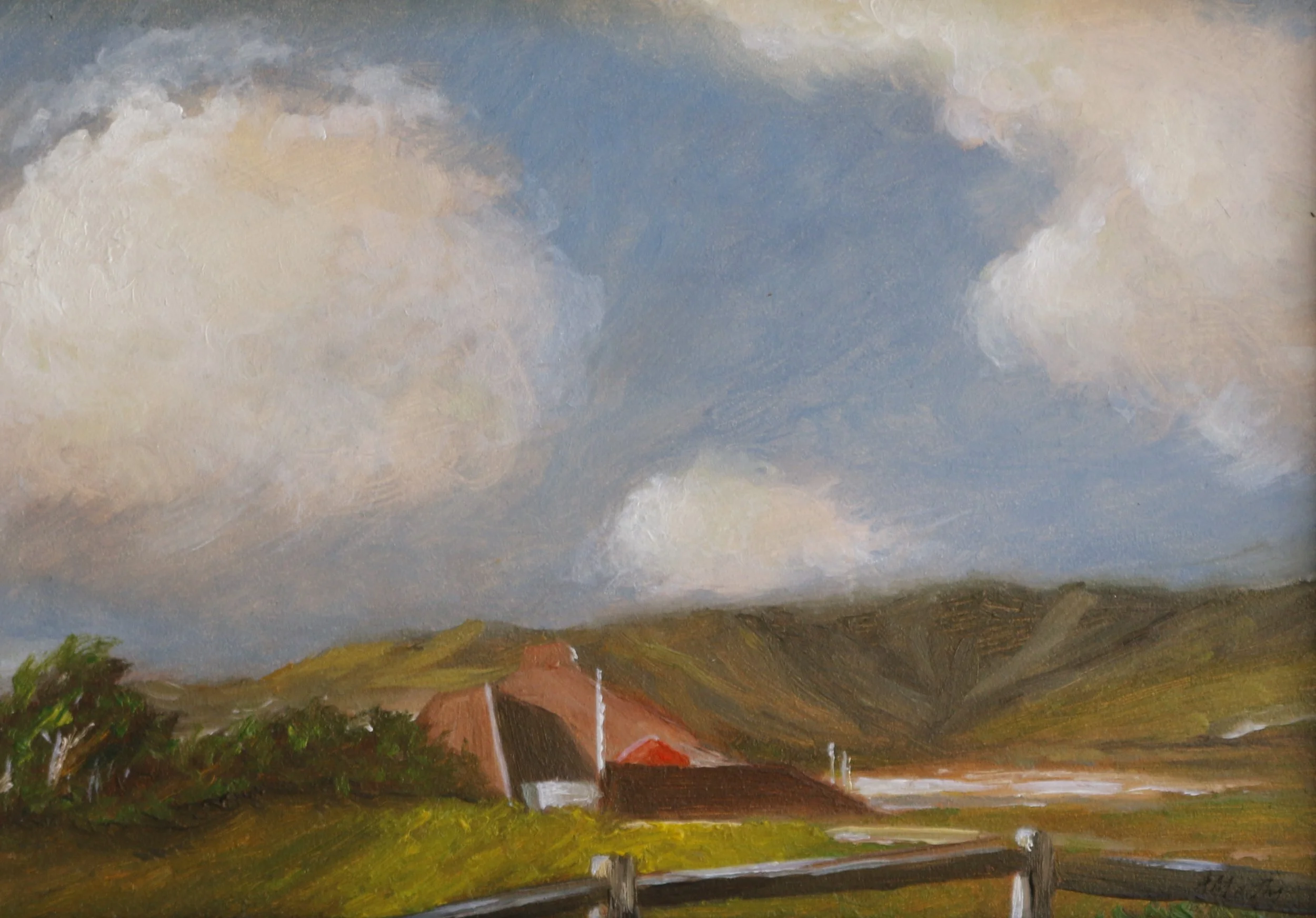 Montara Beach with Hut | Oil | 5x7 | AVAILABLE