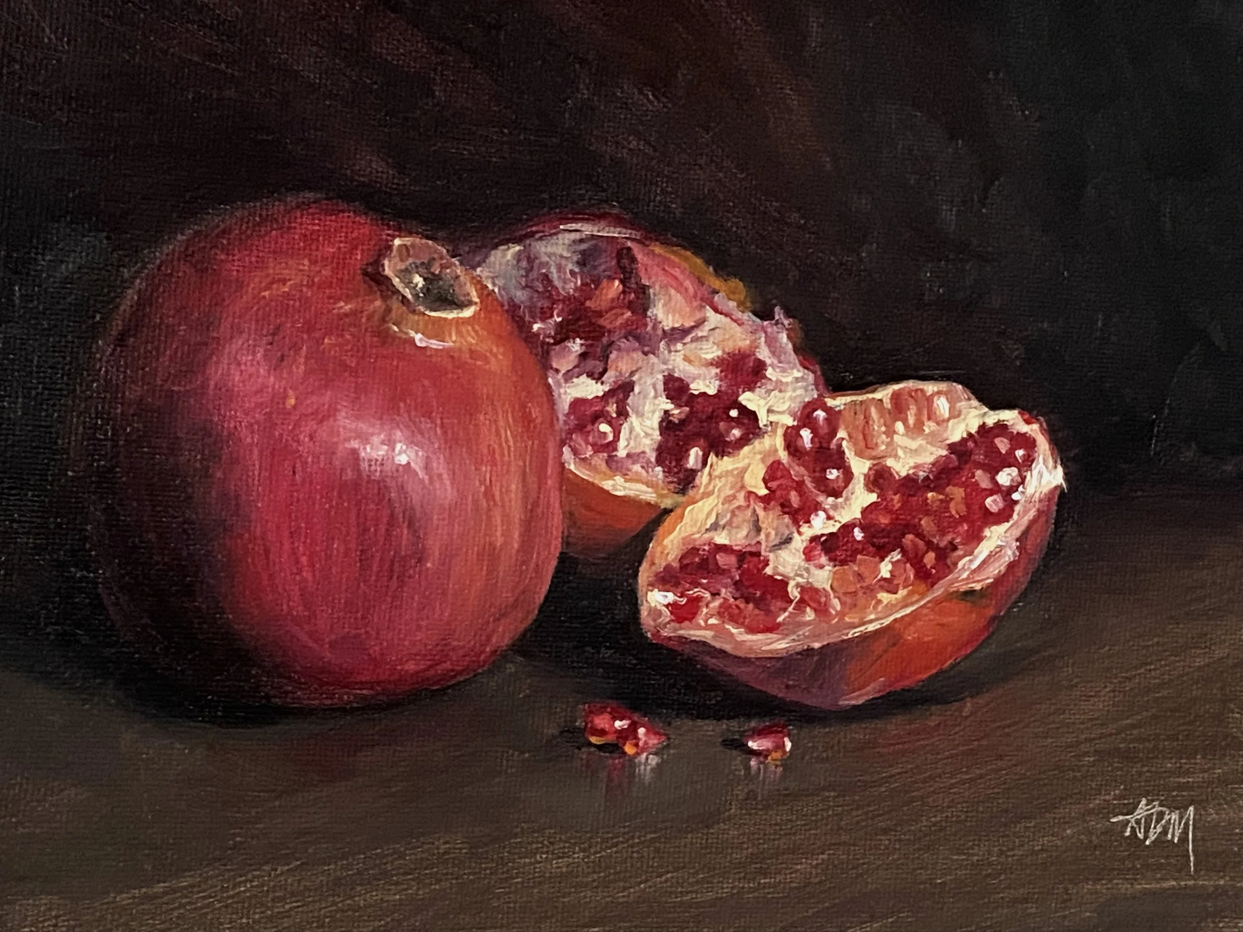 Pomegranates | Oil | 8x10 | AVAILABLE 