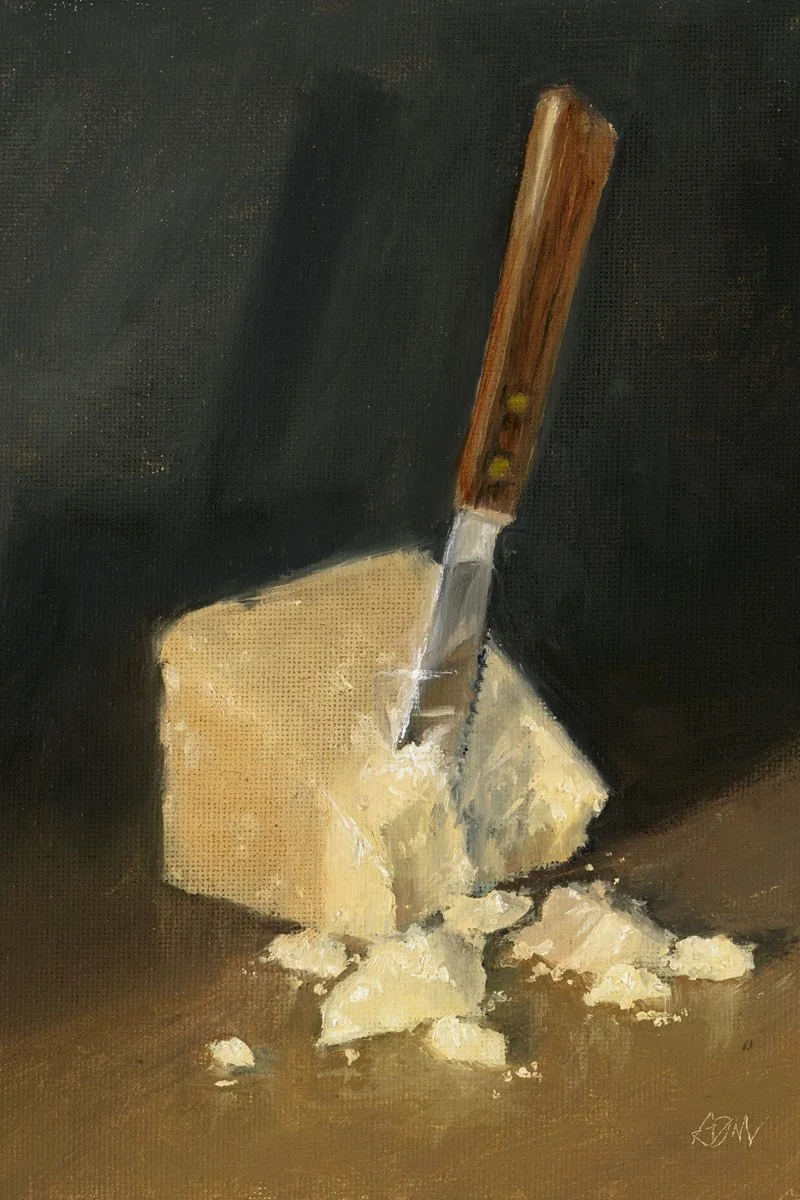 Parmesan | Oil On Panel | 6X8" | AVAILABLE