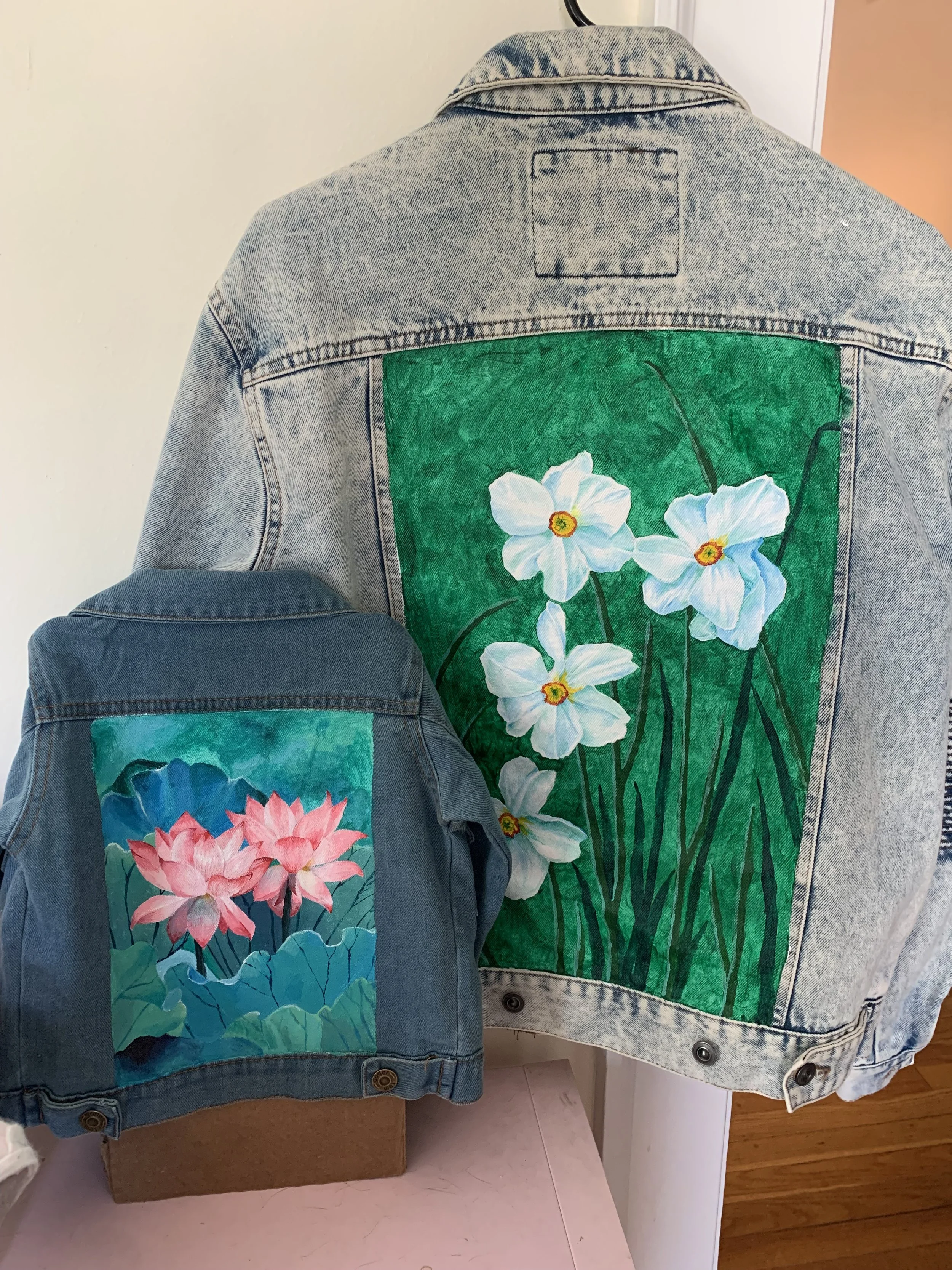Father and Son
Acrylic on Denim
2022
