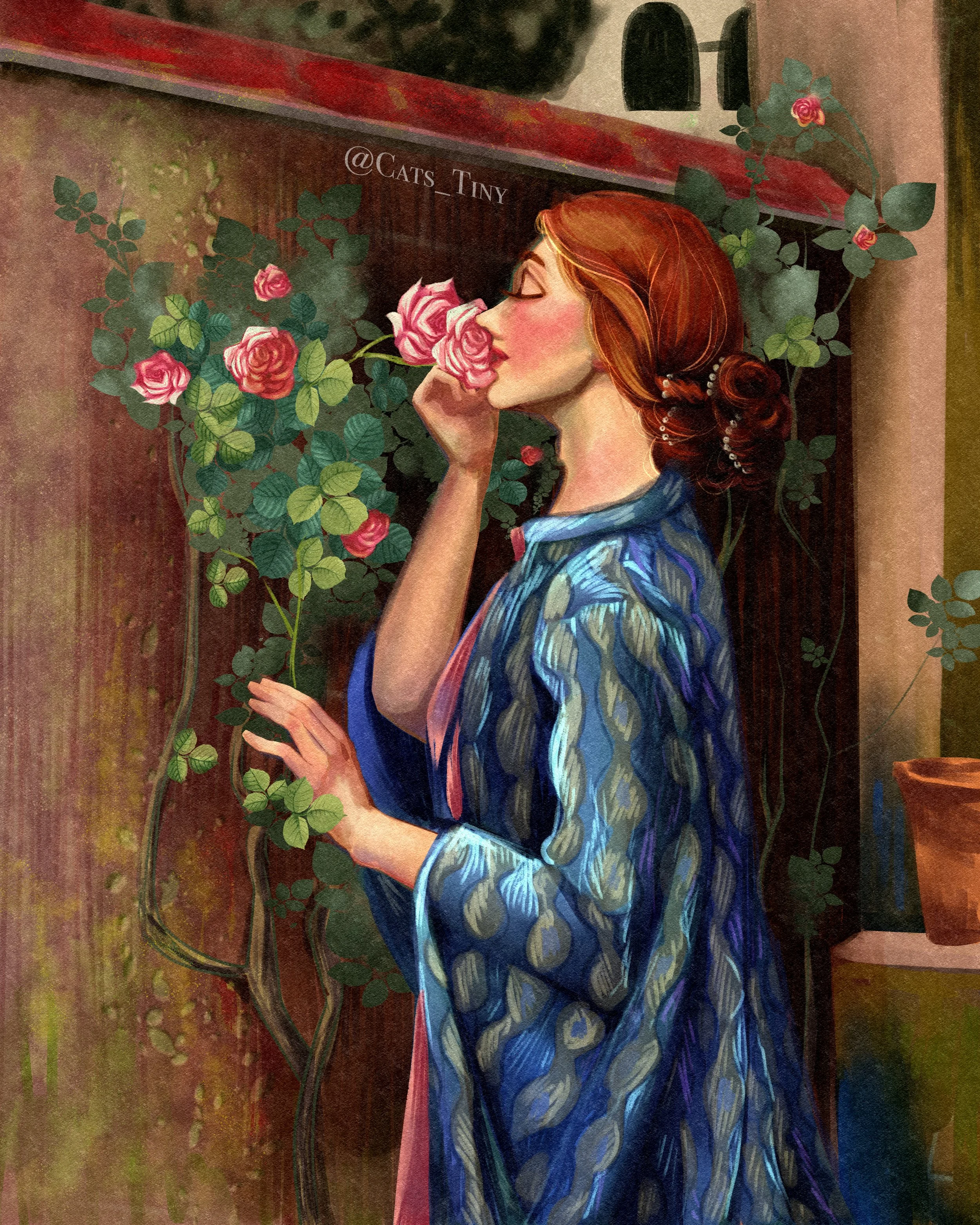 “Soul of a Rose” by John William Waterhouse  1908 RECREATION