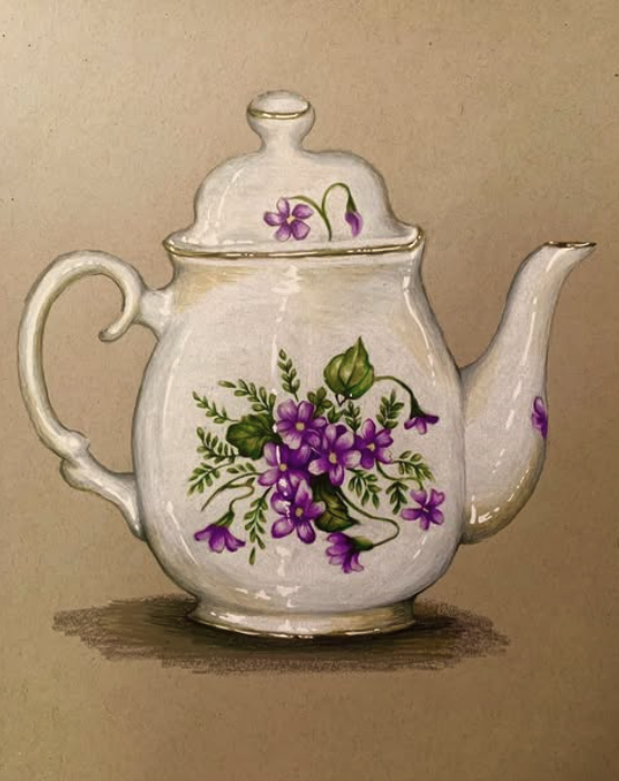 Teapots on the Train
Colored Pencil
2020