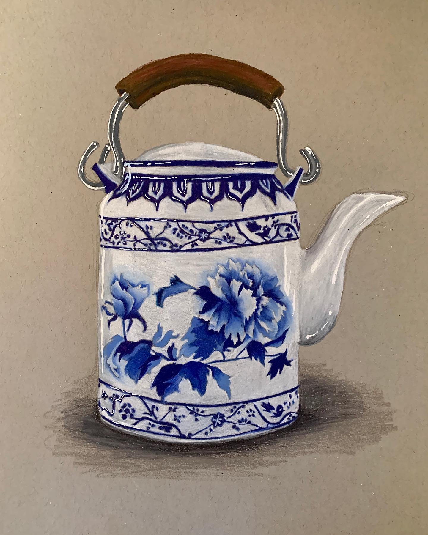 Teapots on the Train
Colored Pencil
2020