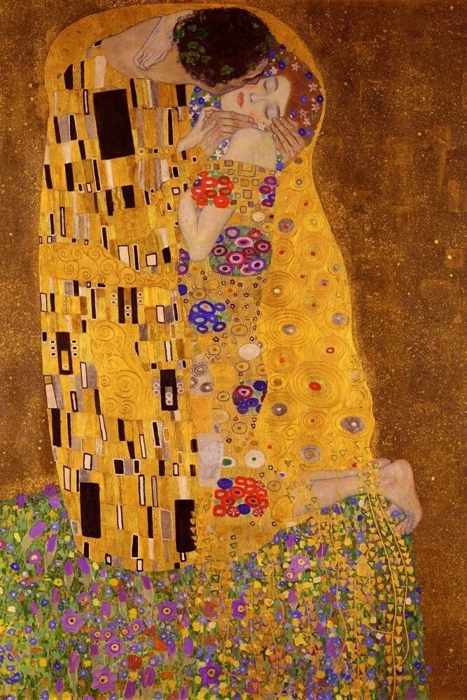 “The Kiss” 1907-1908 by Gustav Klimt