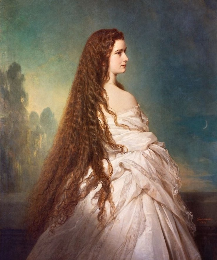 “Empress Elisabeth of Austria” by Franz Xaver Winterhalter - 1865
