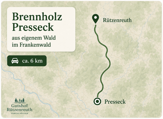 Brennholz für Presseck aus eigenem Wald rund um Rützenreuth
