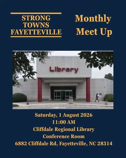 Strong Towns Fayetteville: Monthly Meet-Up Event