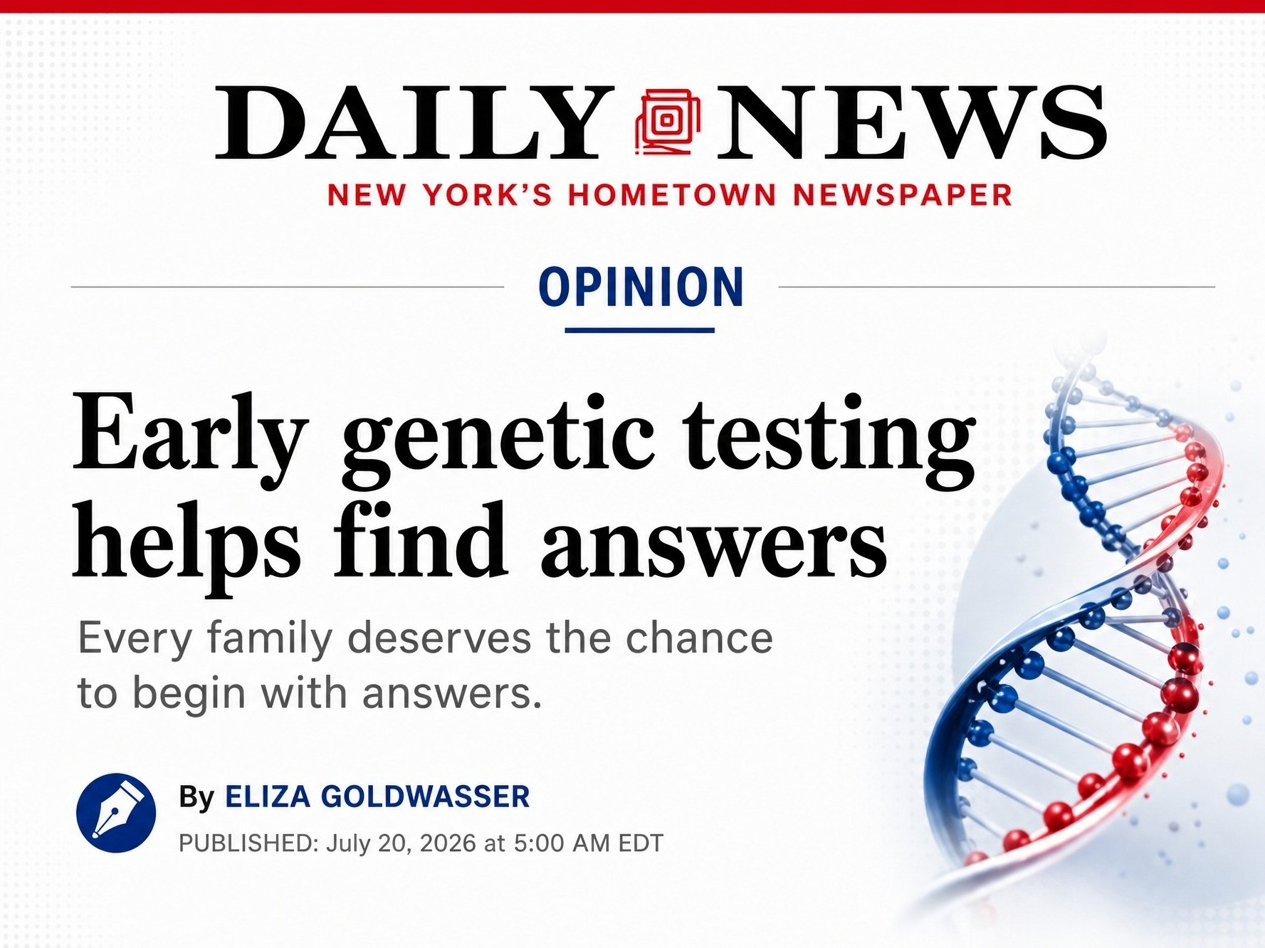 Early genetic testing helps find answers