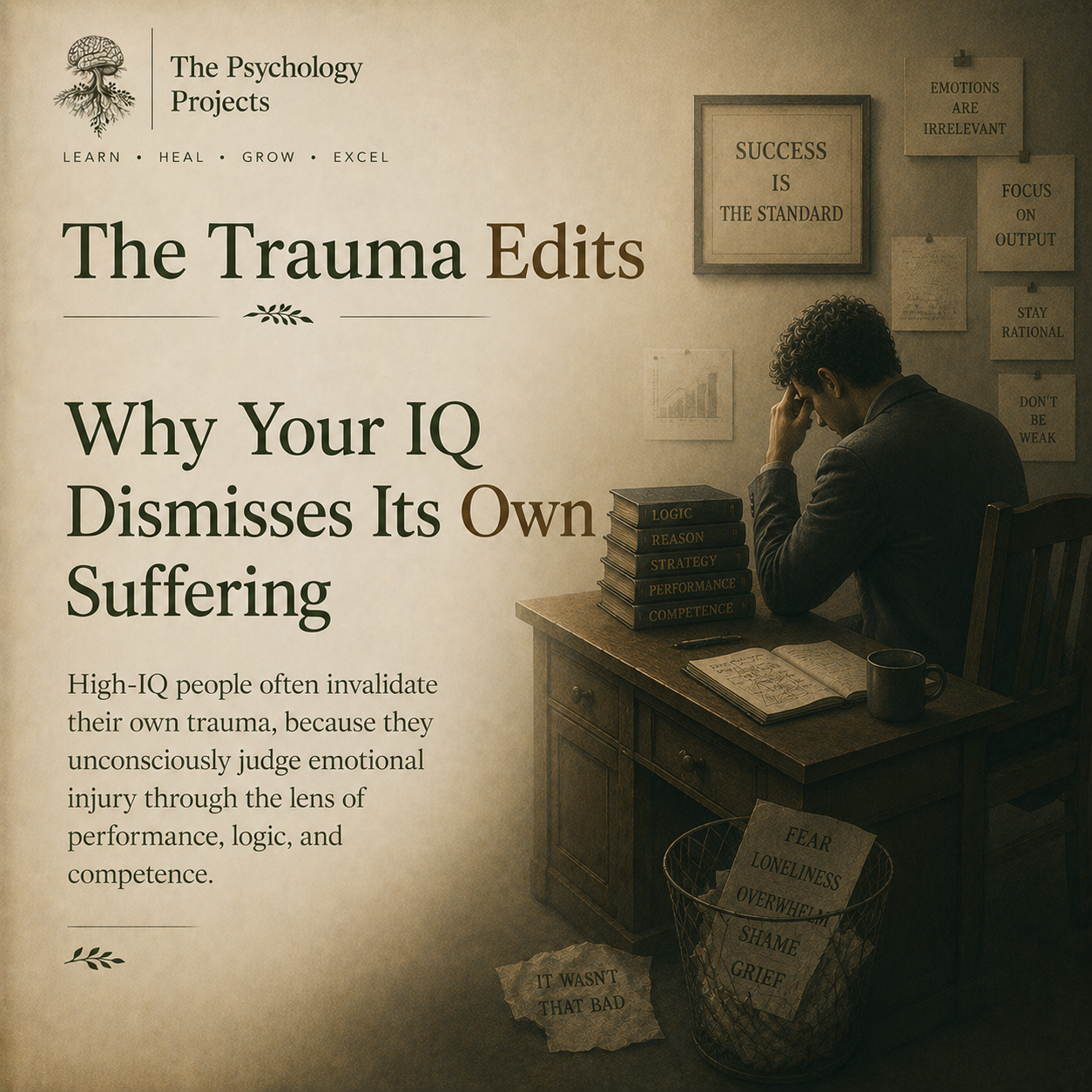 Why Your IQ Dismisses Its Own Suffering