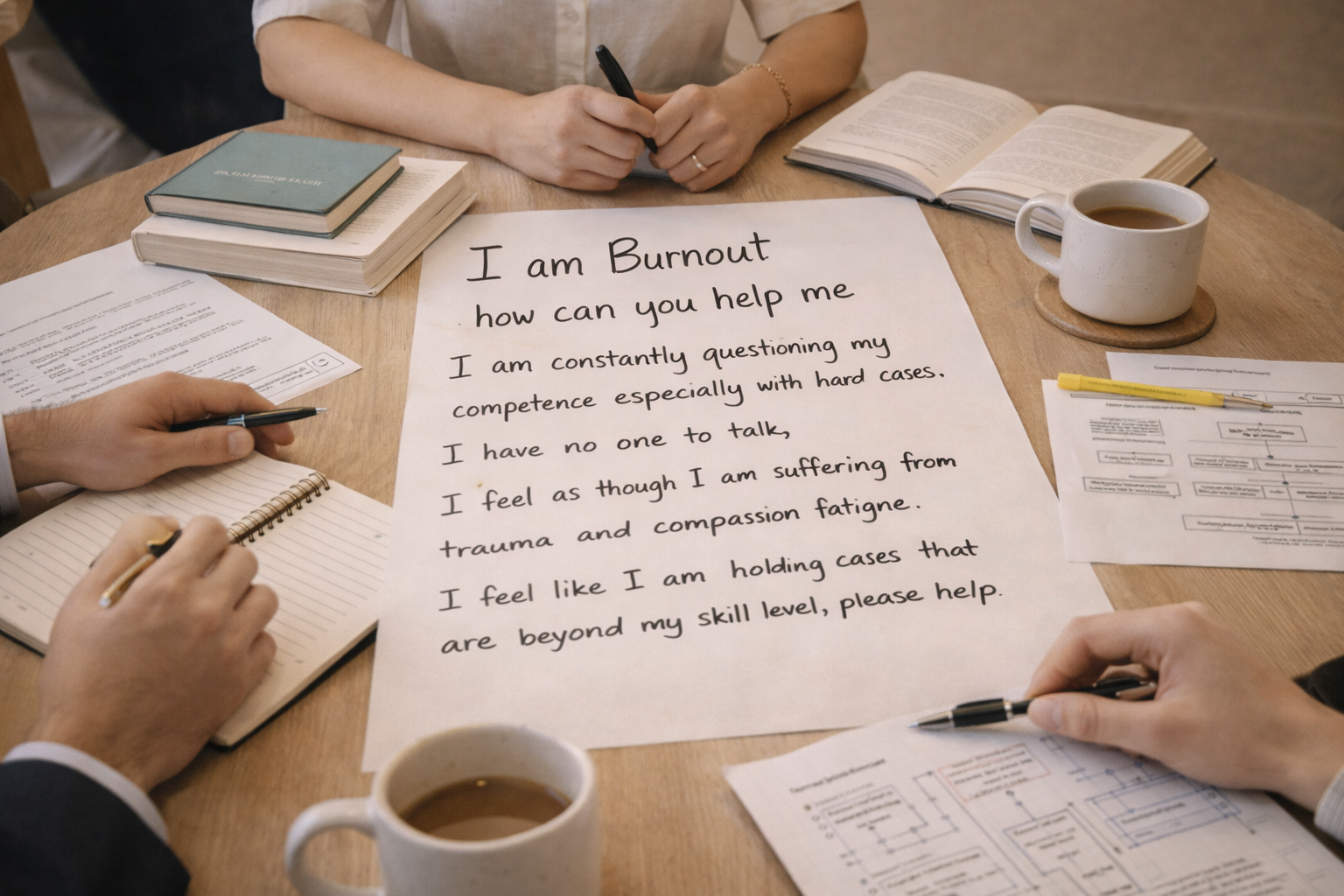 Clinical consultation for therapists experiencing burnout, imposter syndrome, and complex cases at The Psychology Projects Newport Beach California