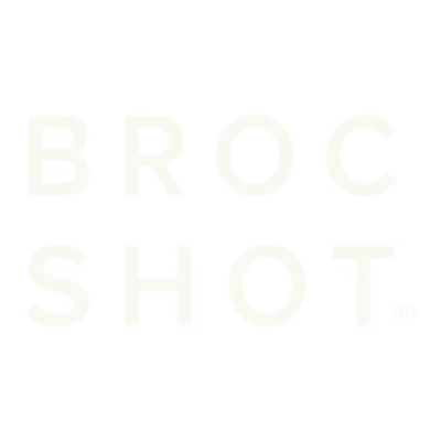 Text reading 'BROCCOLI SHOT.'