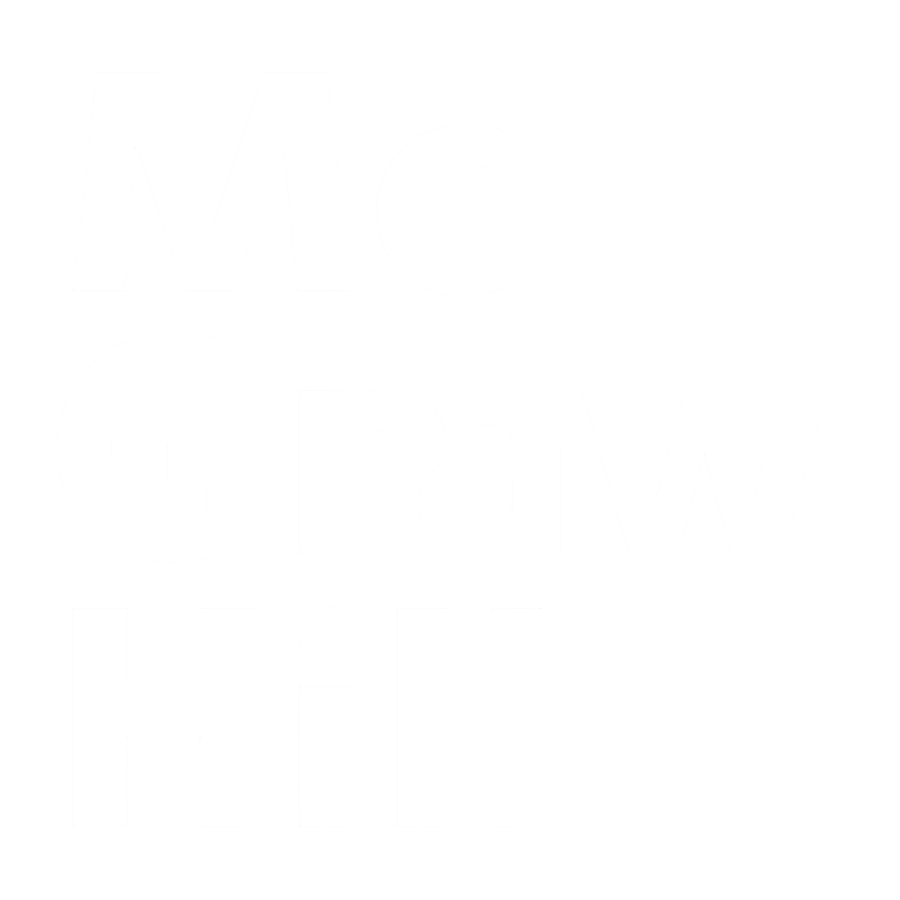 Image with the text 'McGraw Hill' in large white font on a black background.