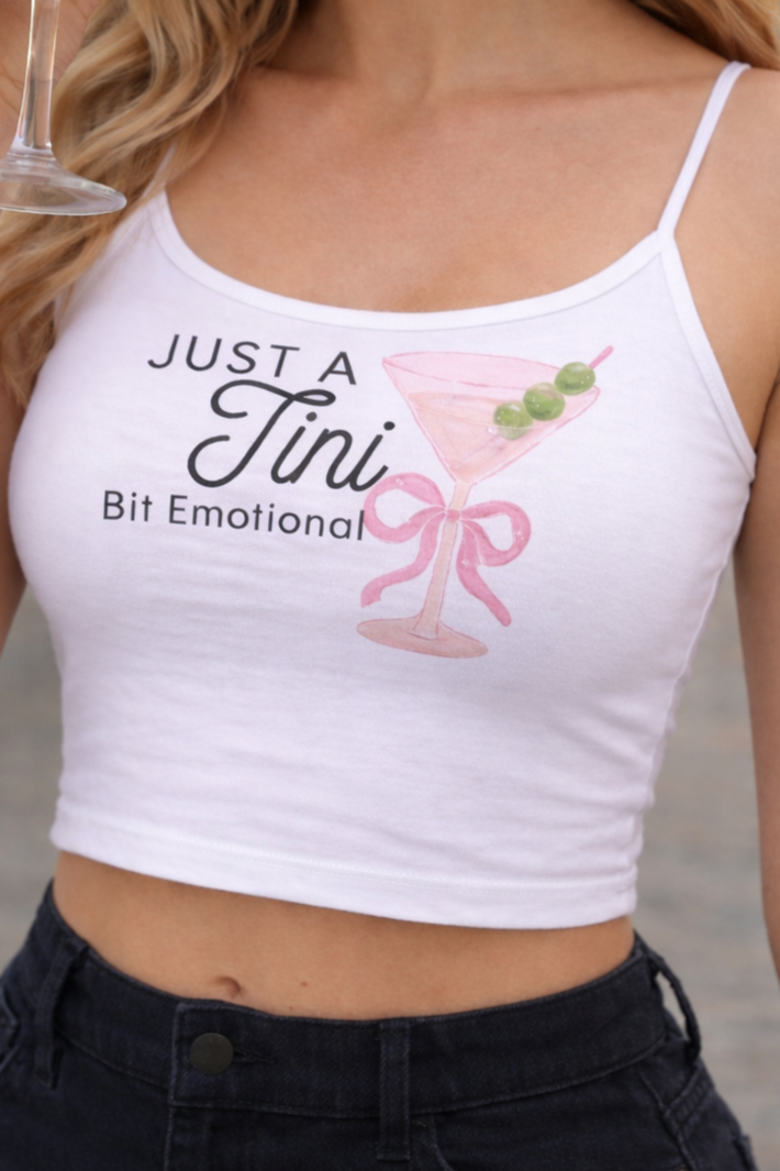 Tini Bit Emotional Cropped Cami