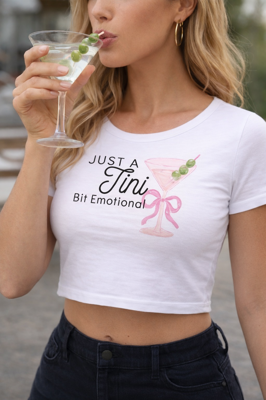 Tini Bit Emotional Short Sleeve Crop