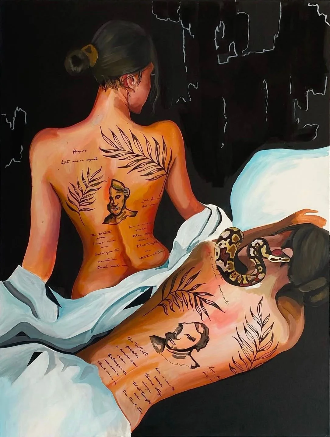 Ομορφιά. Acrylic on Canvas, 75.1 × 101 cm.