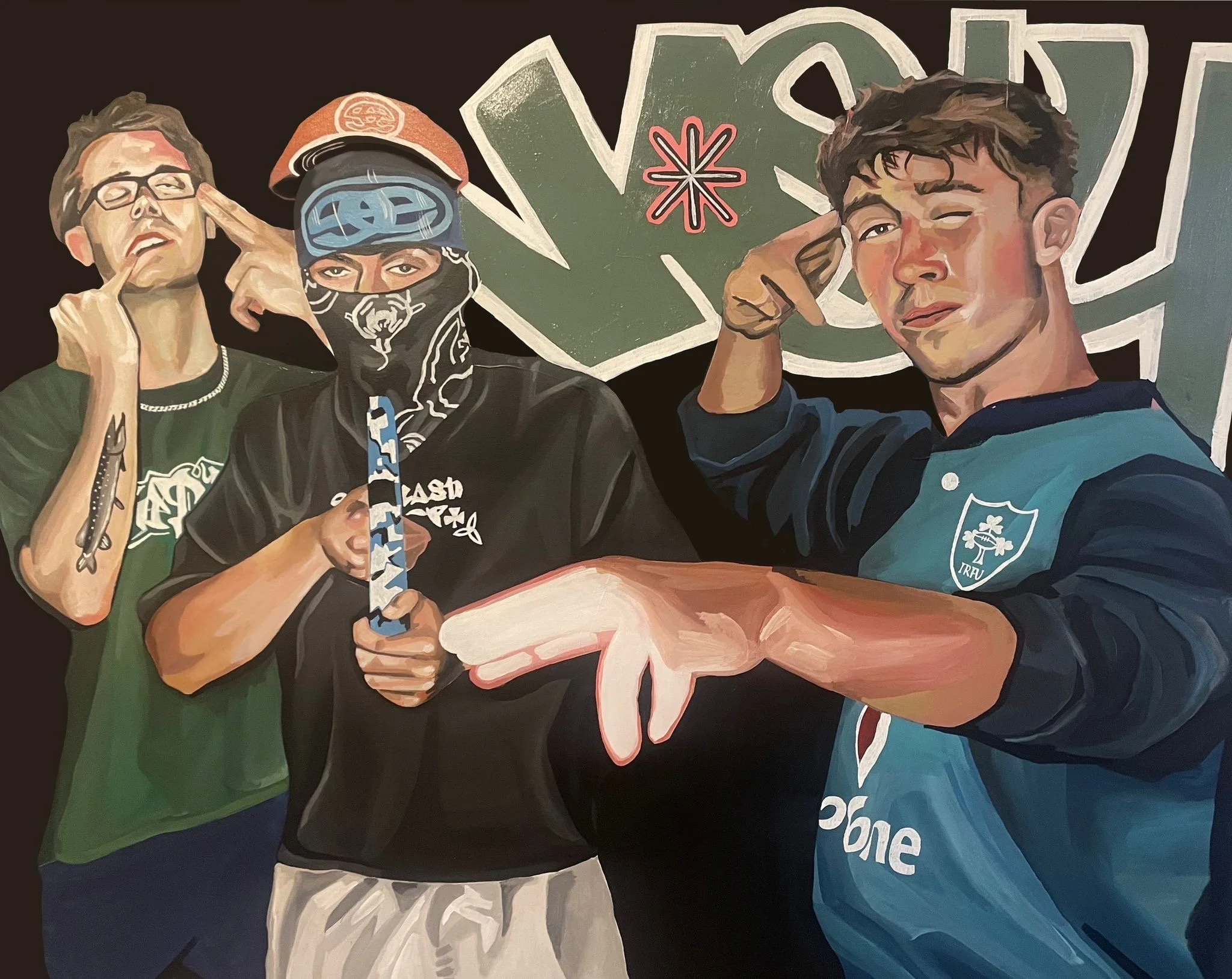 NASTY – Portrait of Bricknasty. Acrylic on Canvas, 82 × 102 cm.