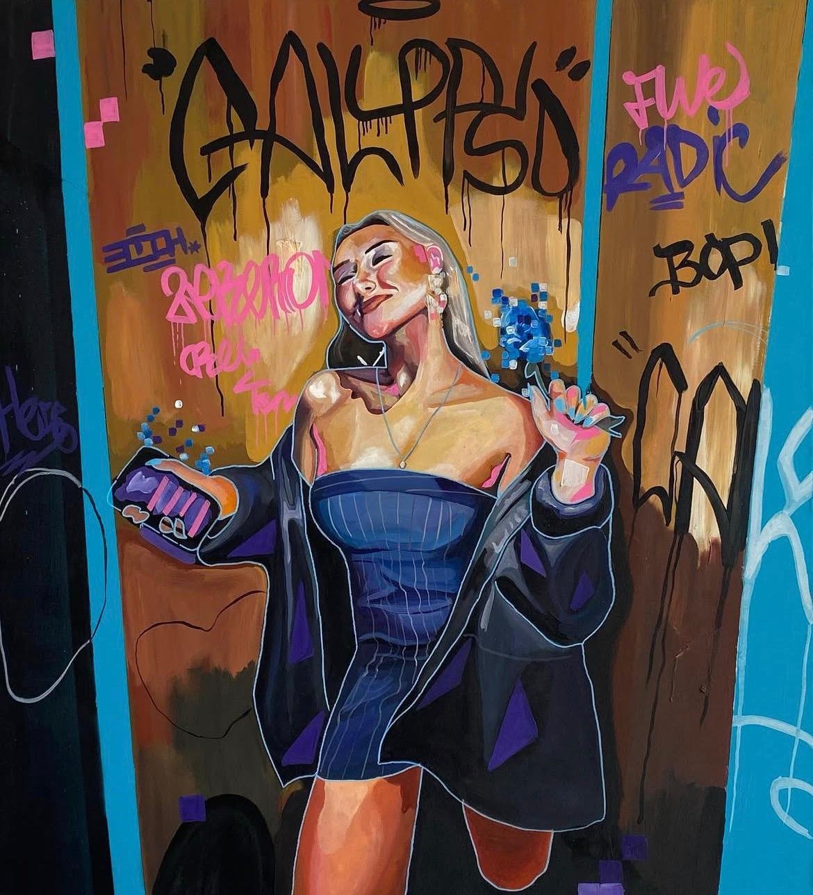 Calypso. Acrylic on Canvas, 75 × 100 cm.