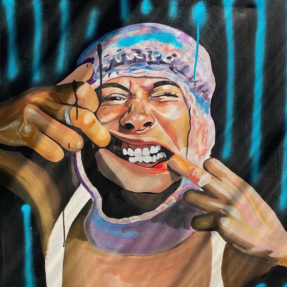 Anger Is Freedom. Acrylic on Canvas, 60 × 60 cm.