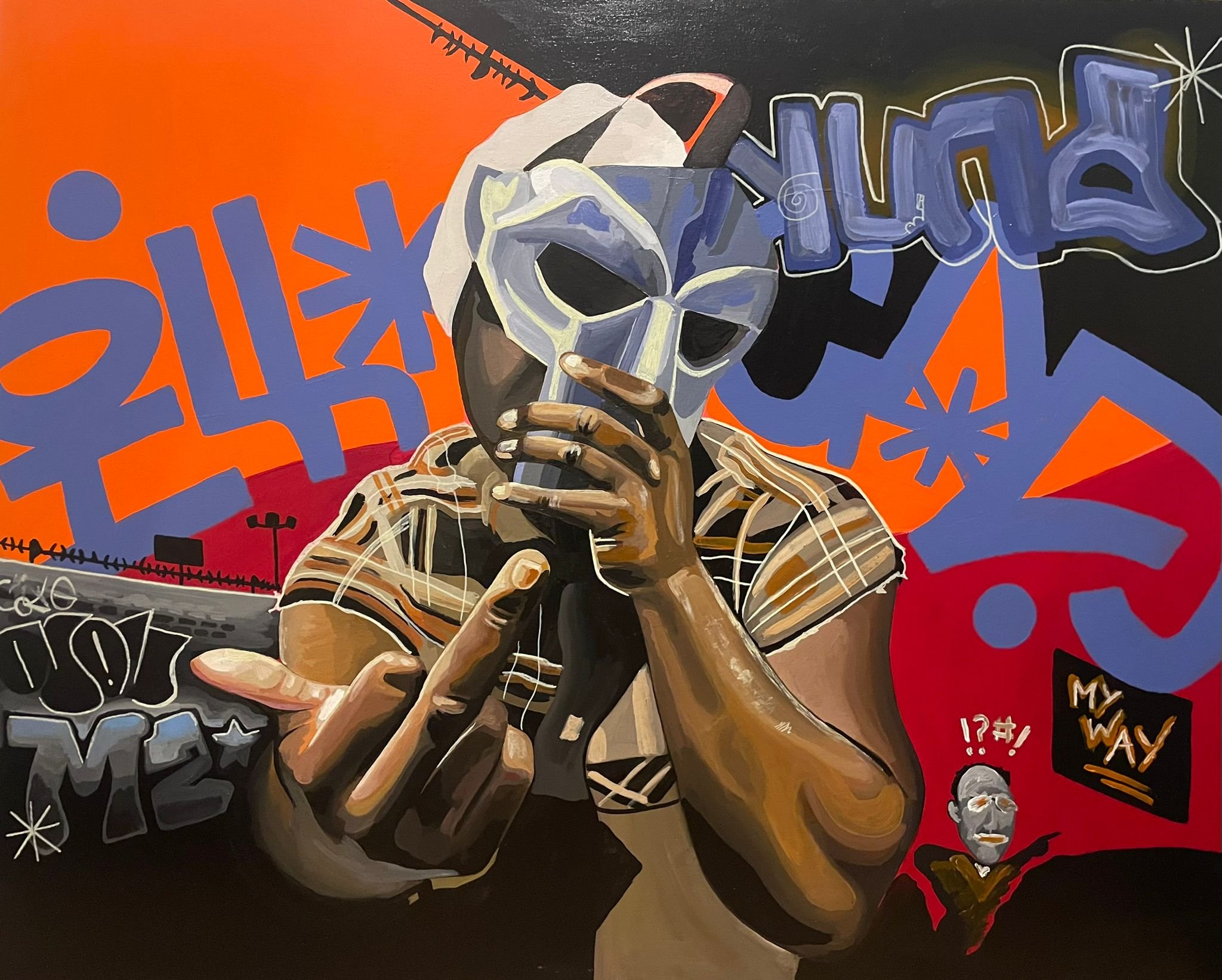 ILLOGICAL. Acrylic on Canvas, 82 × 102 cm.