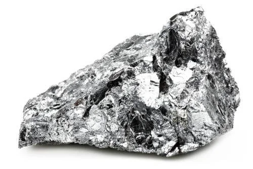 Ein unregelmäßig geformter, grauer Gesteinsbrocken