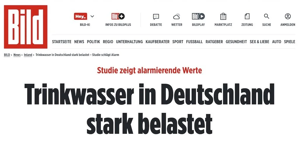 BILD: Trinkwasser in Deutschland stark belastet
