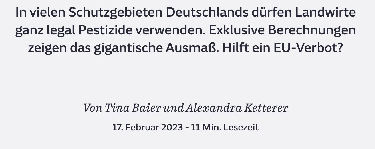 Süddeutsche Zeitung: Geschützt und doch vergiftet