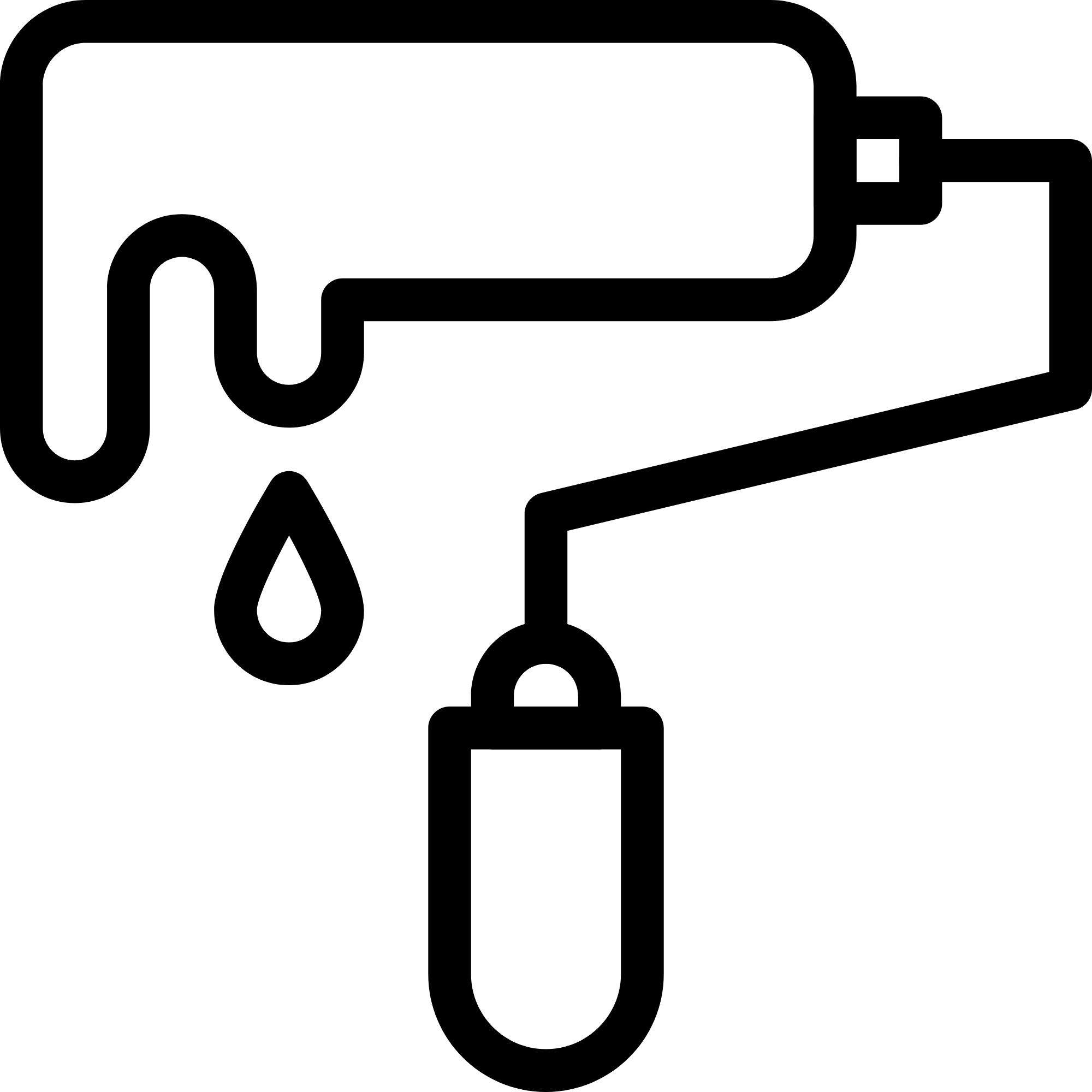 Outline of a soap dispenser with a drops of soap falling from the nozzle.