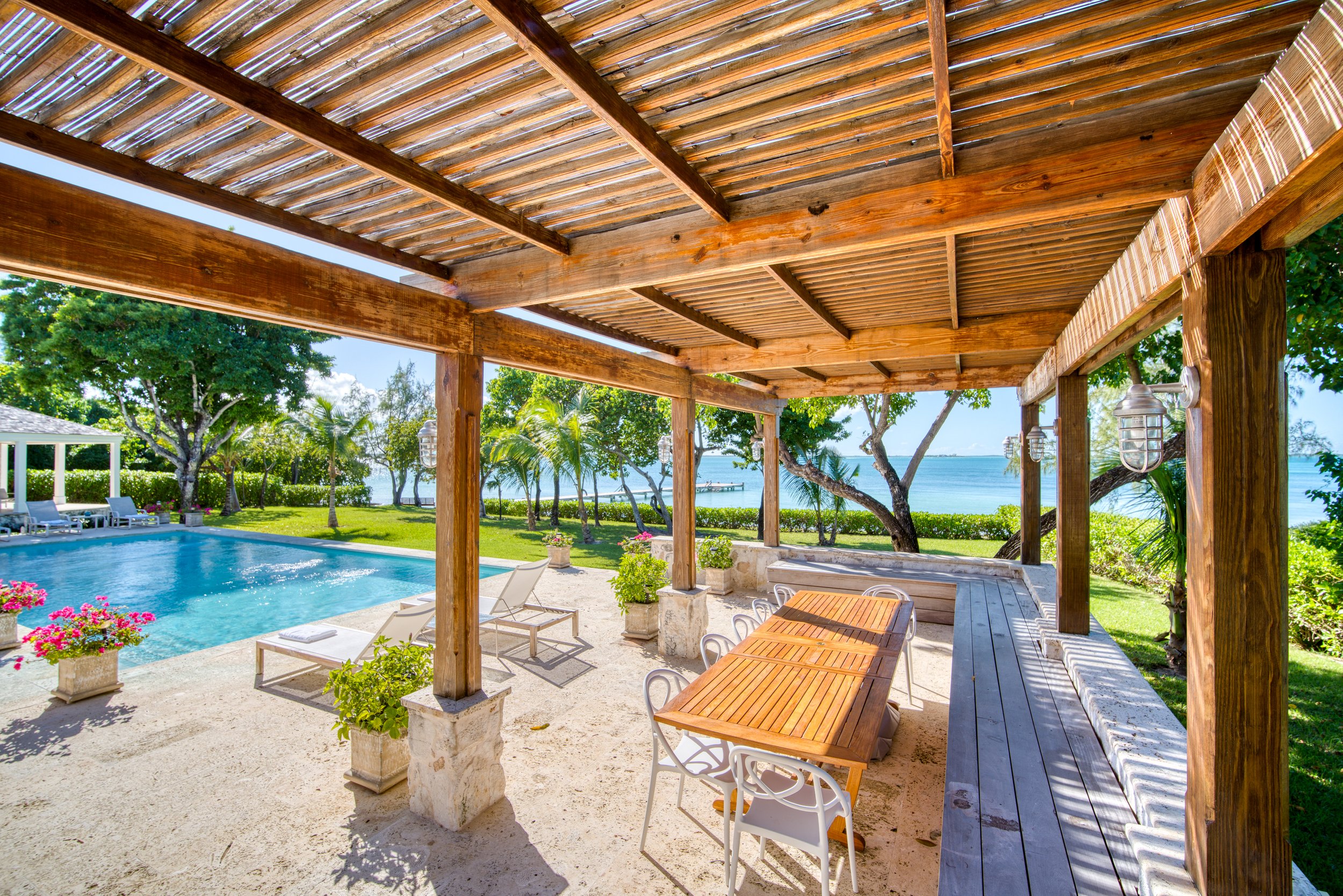 Poolside Pergola