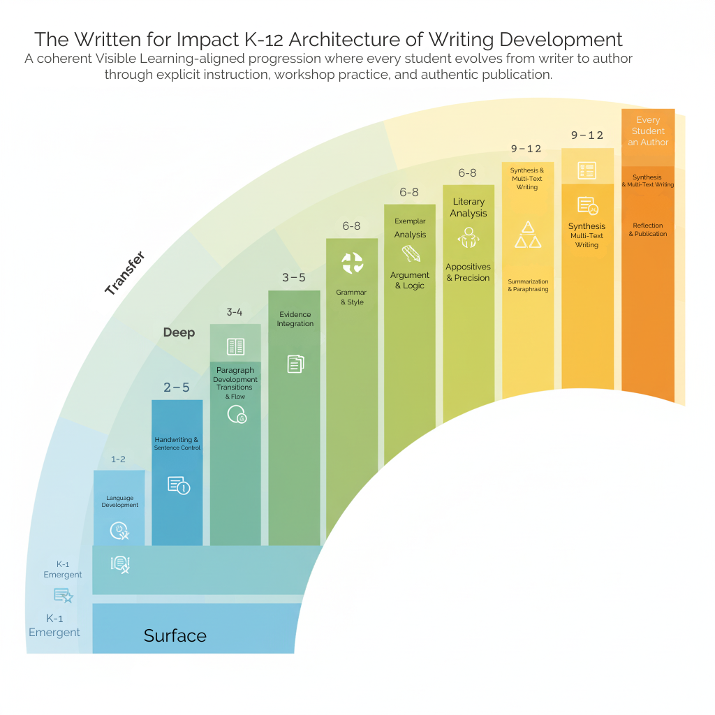 Writing for IMPACT: A K-12 Vertical Strand Map