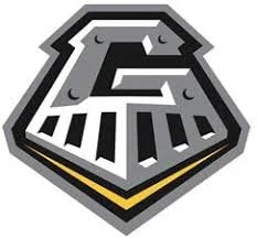 A stylized logo with a metallic shield and the letter 'P' in the center, featuring bold black, white, and gray colors.