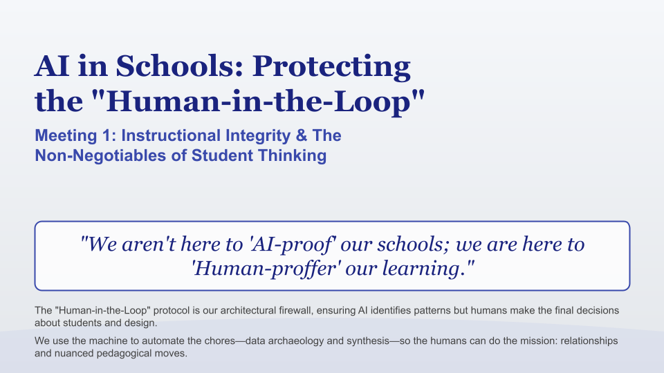 Module 1: The North Star (Instructional Integrity)