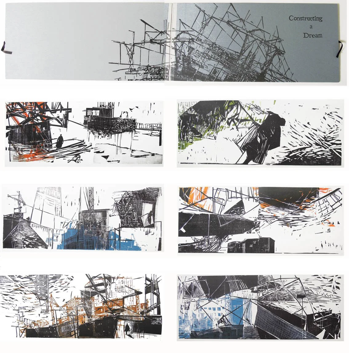 'constructing a dream' 6 prints 70x32cm 2015