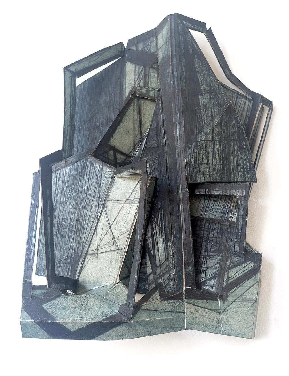 folding/vouwsel 2 cardboardprint 28x38cm 2024
