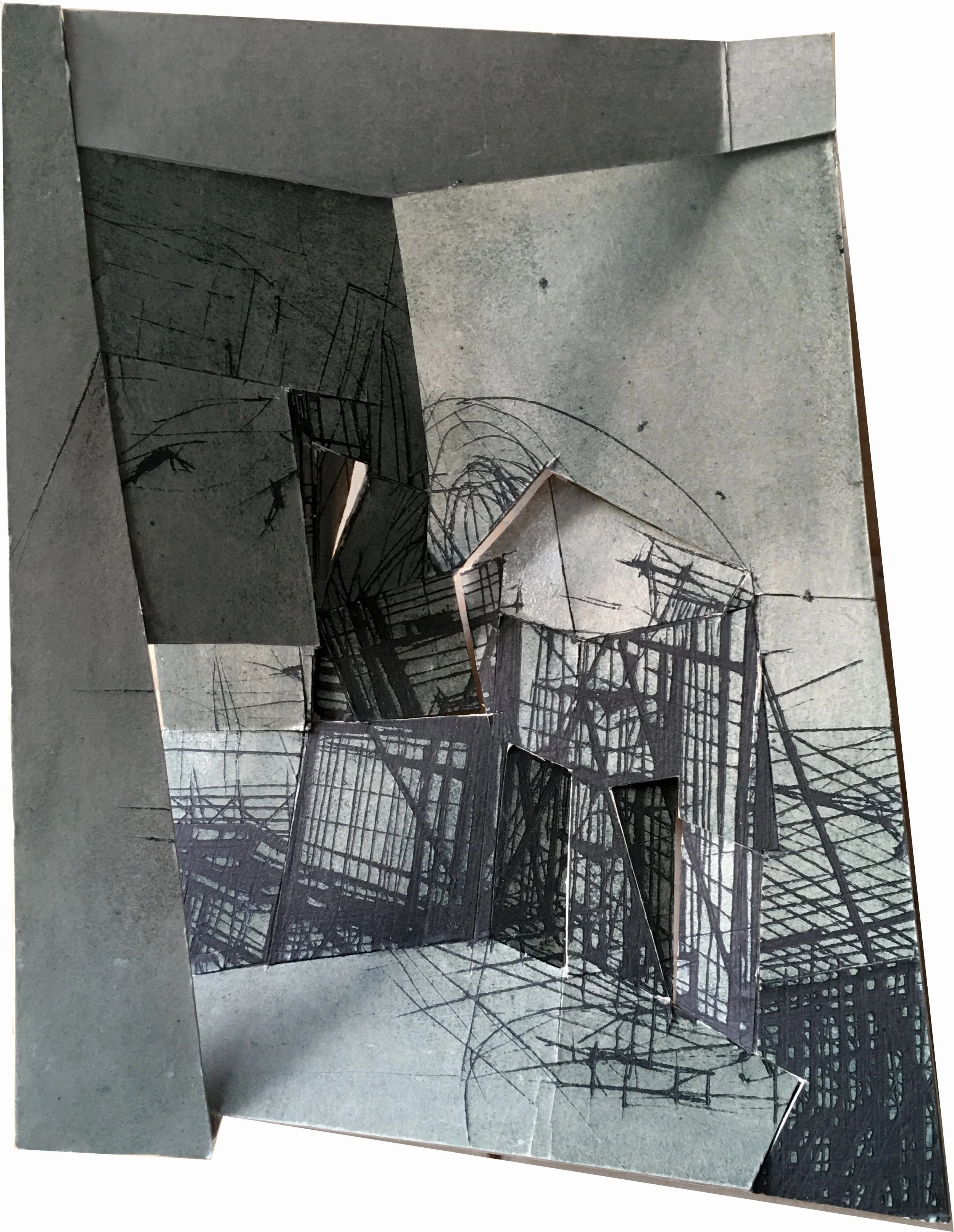 first folding/eerste vouwsel 22x21cm 2022 