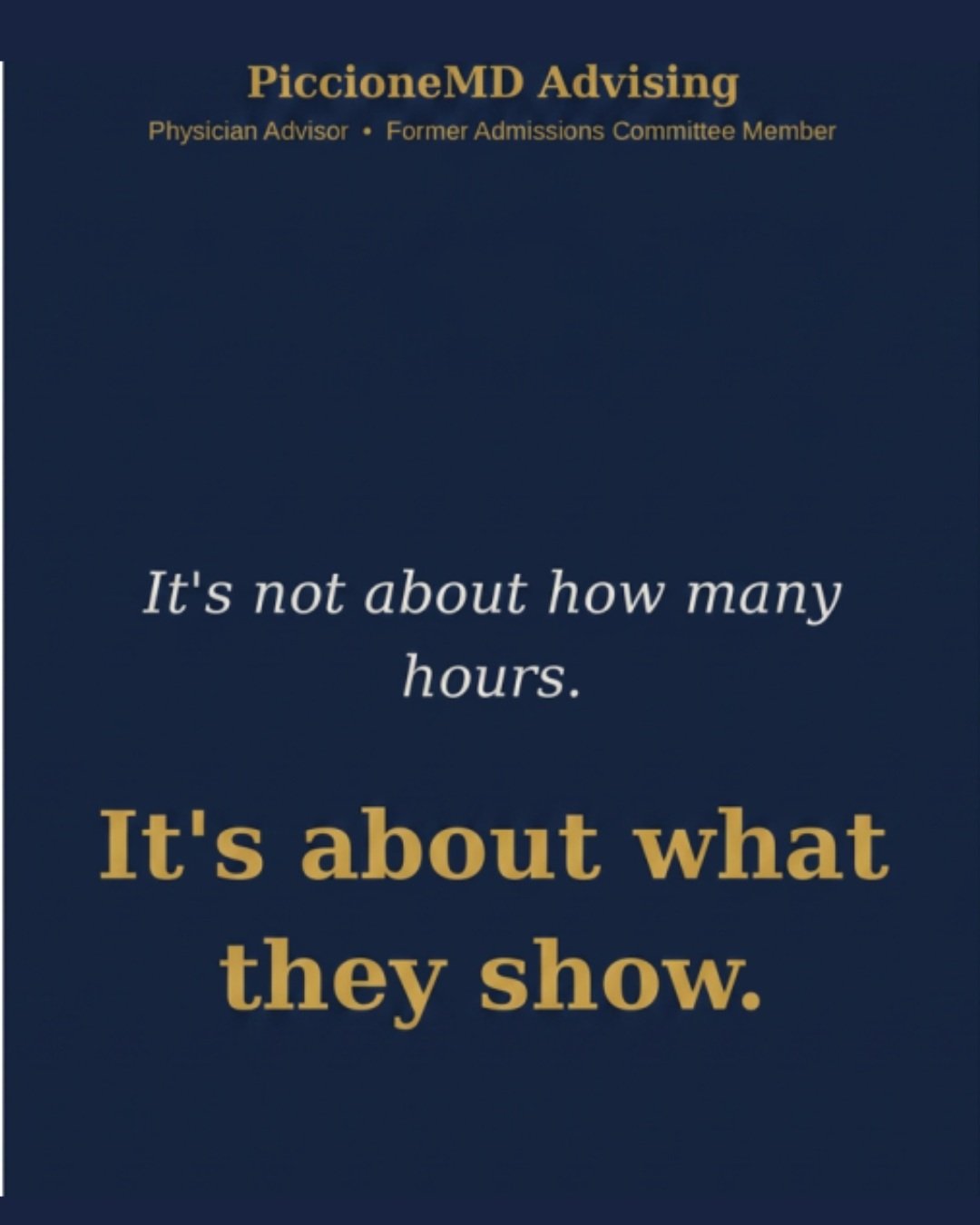 Premed is not a race to collect the most hours.

The experiences that matter most are the ones you can genuinely commit to&mdash;where you serve others, take responsibility, learn from real people, and have something meaningful to reflect on over tim