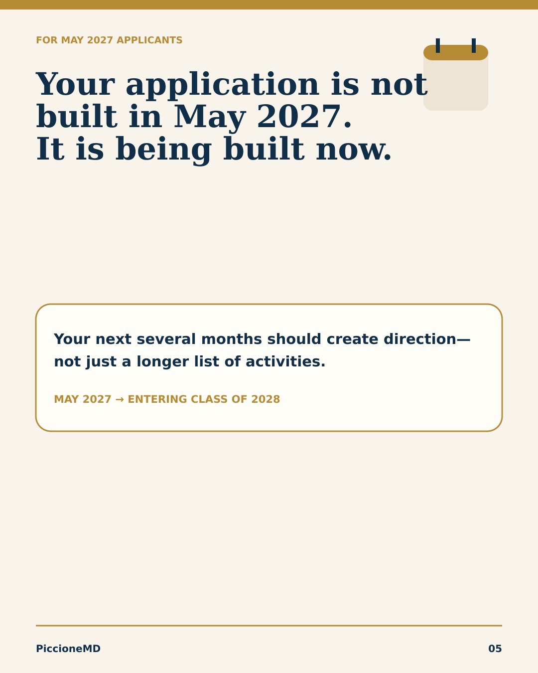 Starting pre-med can make it feel like every opportunity is something you have to say yes to.

But medical school applications are not strengthened by collecting the most hours or checking the most boxes. What matters is the substance of your experie