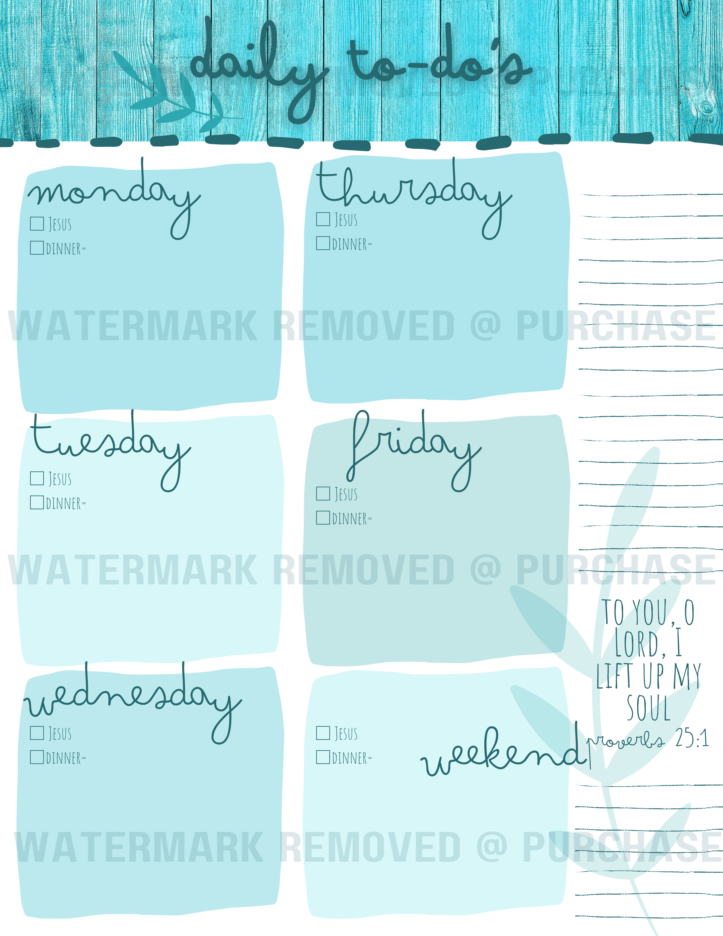 Original Daily To-Do List - Download & Print at Home!