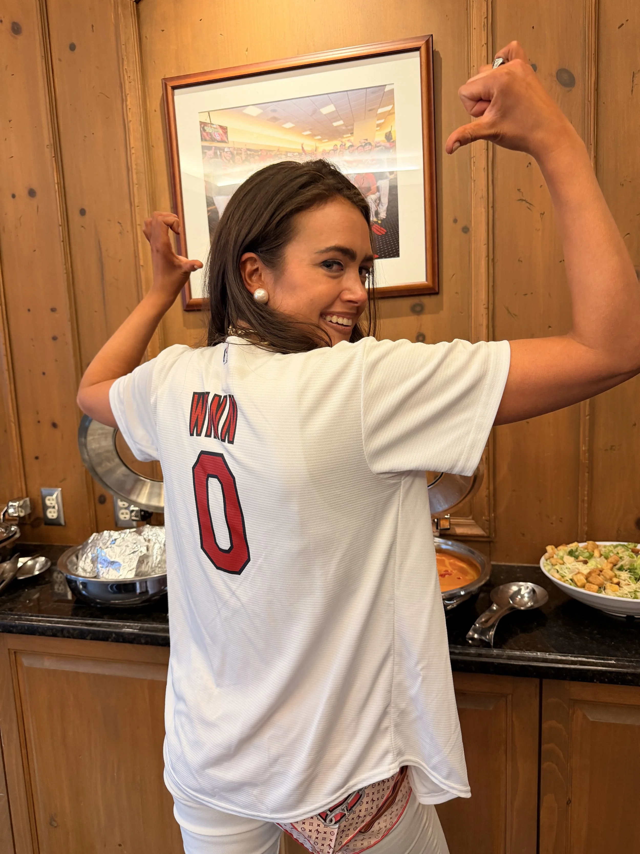 Gracie showing off her Jersey!